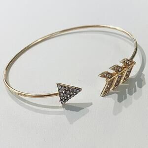 Arrow Rhinestone Cuff Bracelet